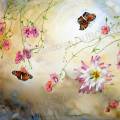papillon-voltige-aquarelle-Francoise-Dubourg