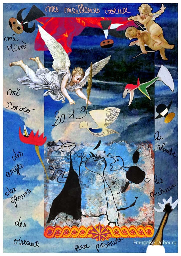 Mes meilleurs vœux mi-Miro mi-Rococo
