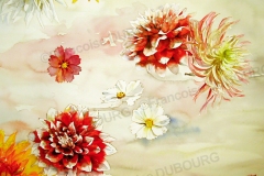 dahlias-aquarelle-Francoise-Dubourg