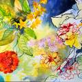 iris-soucis-encre-de-Chine-couleur-Francoise-Dubourg