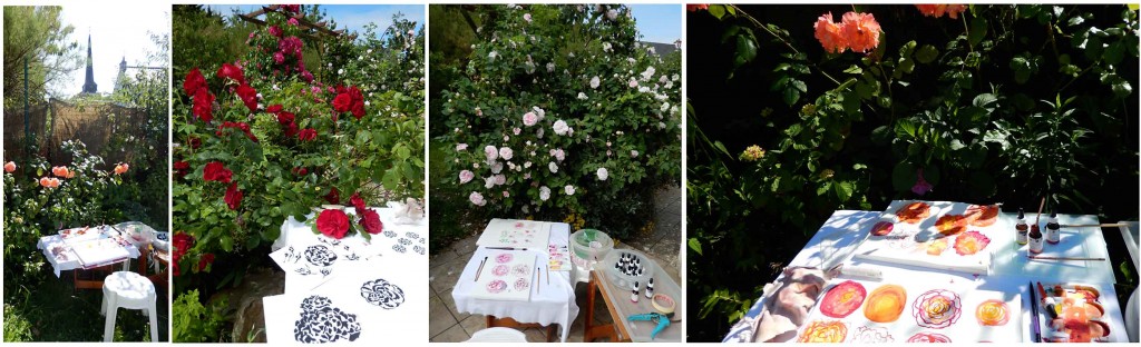 Mon installation au jardin de roses de Bernadette